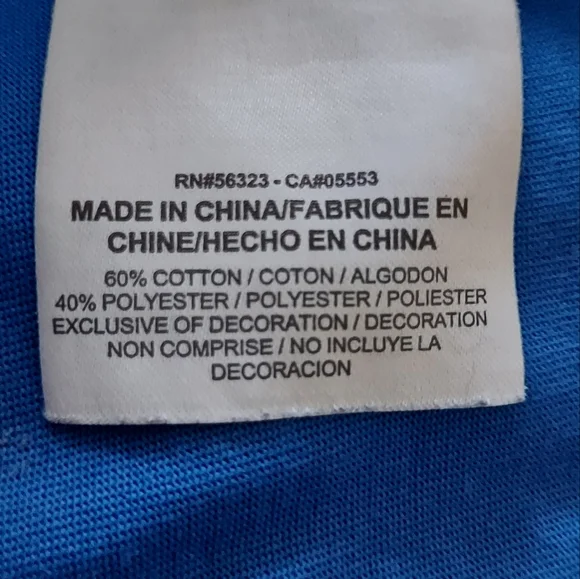 3/$25 Dri-Fit Shirt Large Boys Blue - Picture 5 of 6